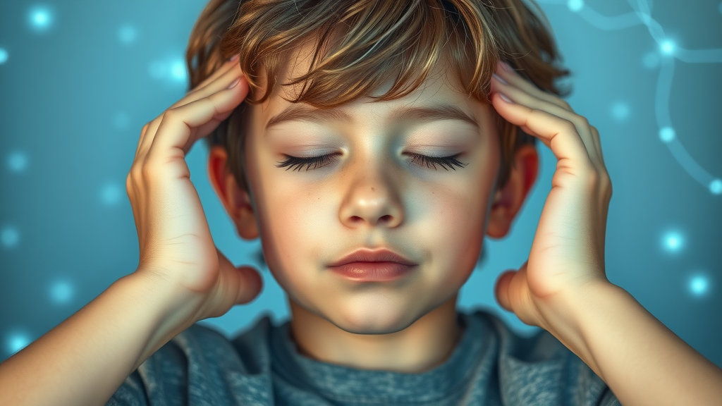 Young person with ADHD finding calm and focus through neurofeedback therapy for hyperactivity disorder