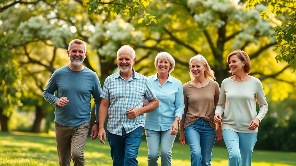 Family enjoying vibrant health after chiropractic care in outdoor park