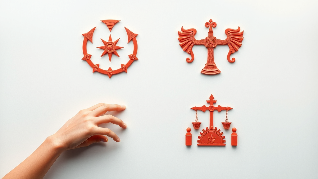 visual representation of 4 organizational culture types—Clan, Adhocracy, Market, Hierarchy—icons, nonprofit workplace culture, pastel gradients, 70mm macro lens