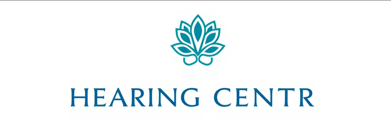 Hope Hearing Center logo with blue minimalist design on white background