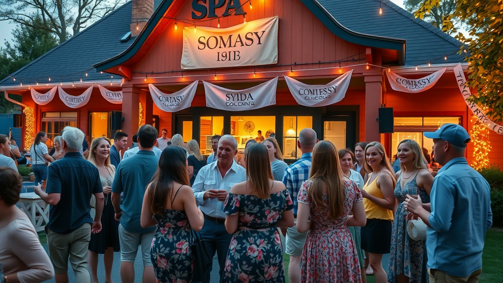 Local spa business hosting a community wellness event to inspire client loyalty