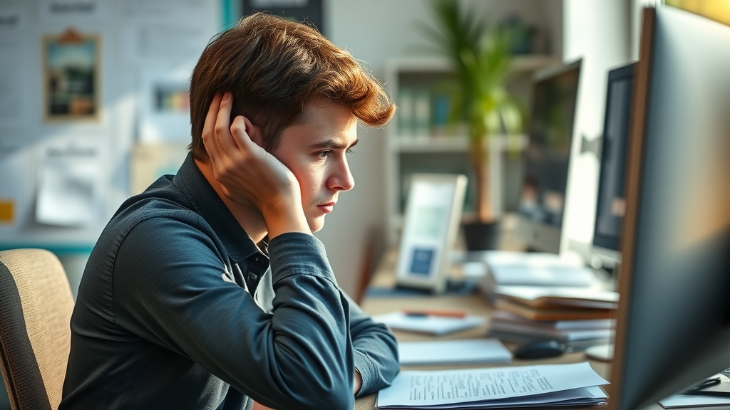 tired young adult fatigue office desk early warning signs sleep disorder sleep disruption brain health new study poor sleep brain vessels