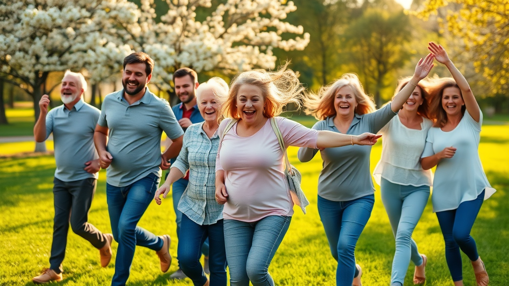 People regaining mobility after regenerative medicine in a sunny park