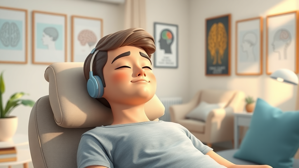 neurofeedback therapy in a calming mental health setting