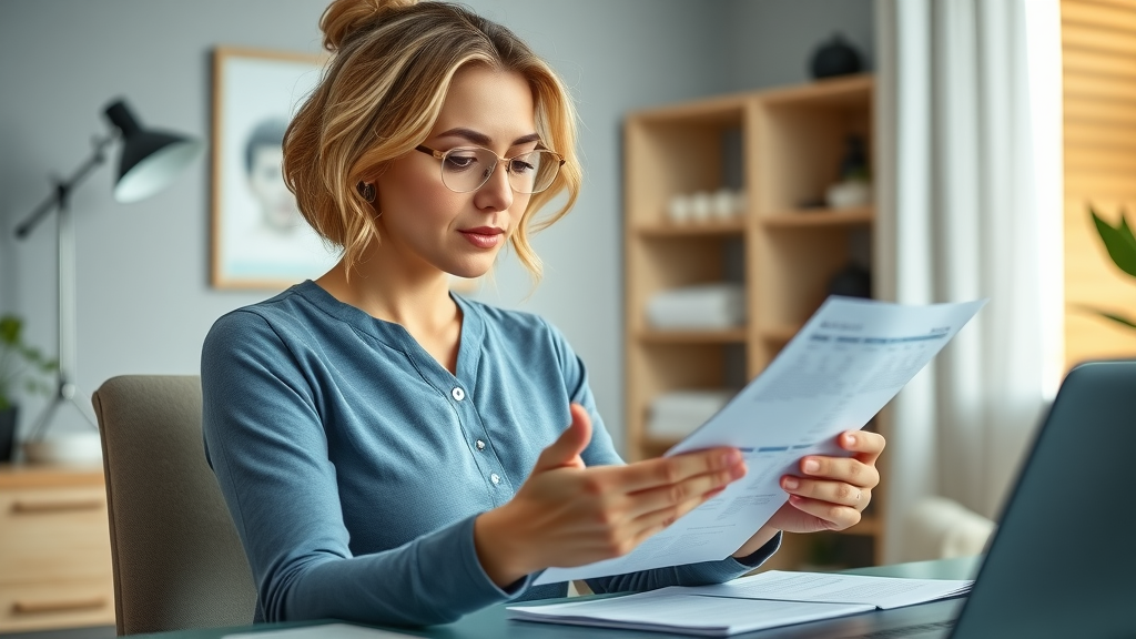 Balanced but busy spa owner reviewing paperwork and digital calendar, multitasking owner responsibilities, spa entrepreneur small business