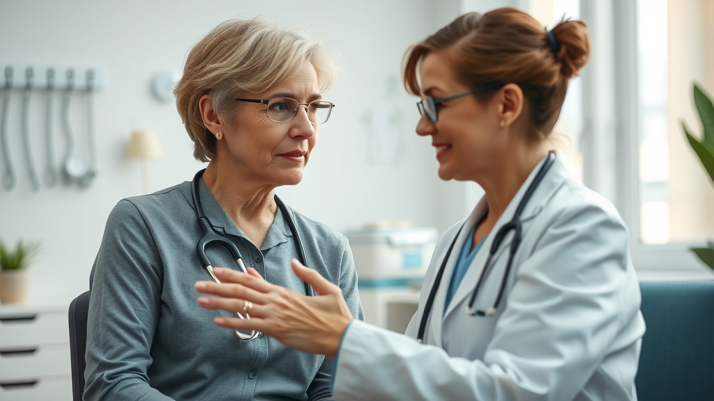Doctor offering comprehensive physical medicine solutions to relaxed patient.