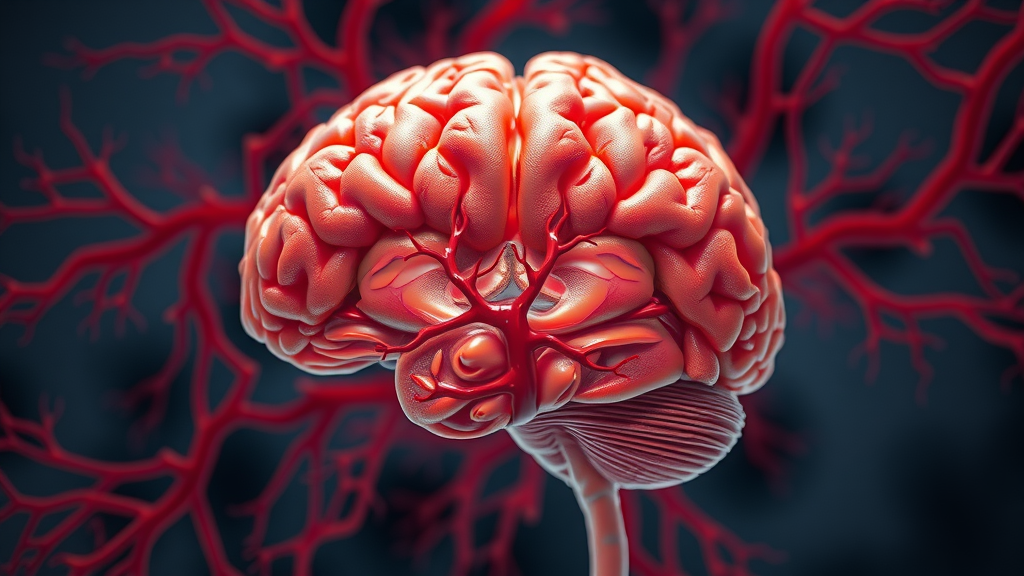detailed human brain cross section intricate vascular network blood vessel brain health new study reveals how poor sleep directly harms the brain’s vascular system