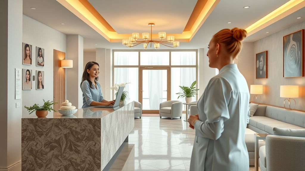 modern spa lobby friendly receptionist how to respond to negative spa reviews