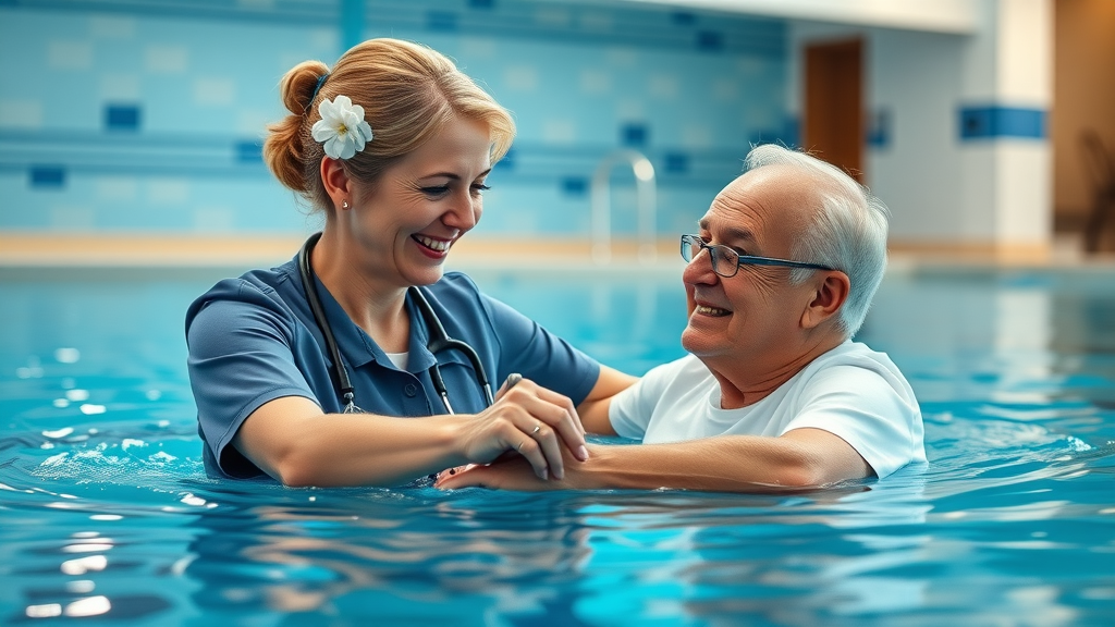 Aquatic therapy session in lifestyle medicine & physical therapy practice
