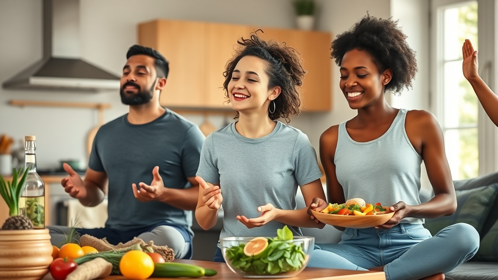 family lifestyle synergy with neurofeedback training healthy brain function meal meditation exercise