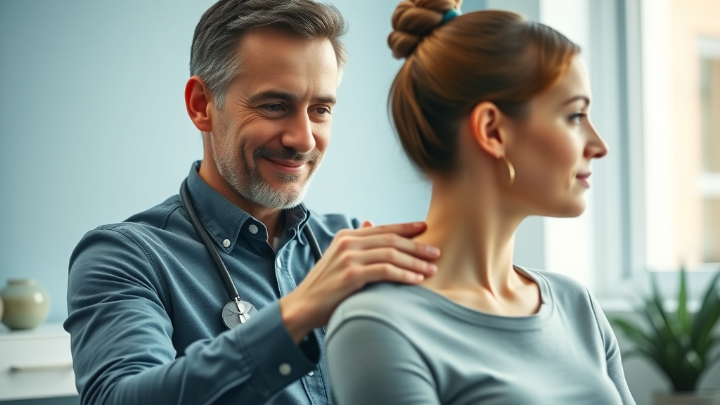 Chiropractor providing gentle spinal adjustment for quick chiropractic care relief