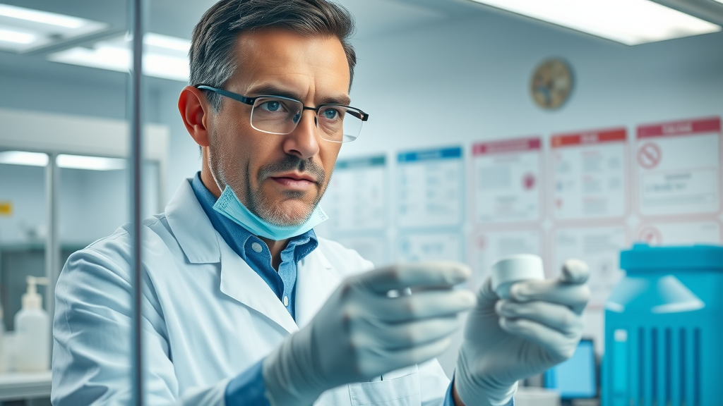 Sterile pharmaceutical compounding in a cleanroom for patient safety