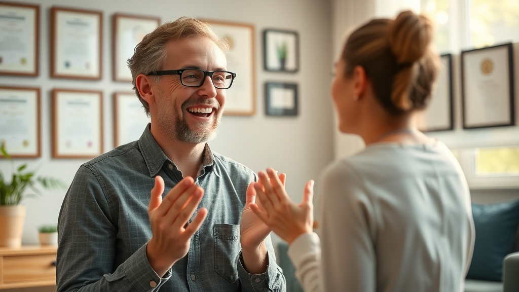 successful neurofeedback client shares experience with therapist