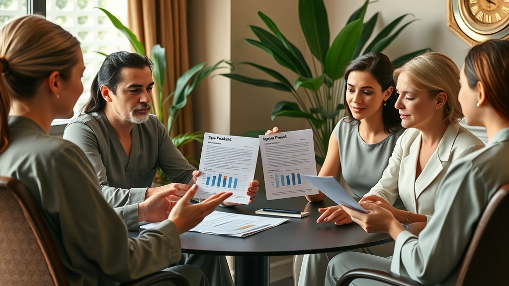 spa owner staff reviewing negative feedback for review response and customer satisfaction