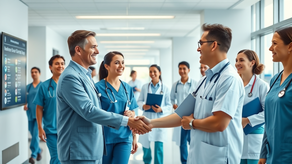 Healthcare team and manager collaborate on proprietary PPO network