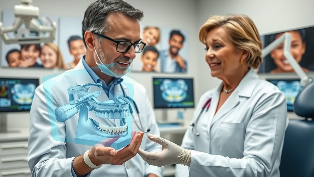 Dentist explains digital dental implant process at New Life Dental Implant Center Irvine