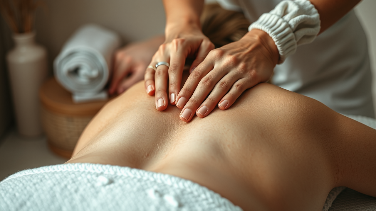Deep tissue massage therapy close-up providing relief from chronic pain