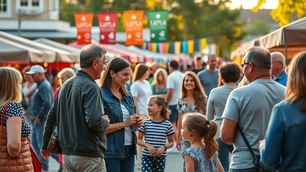 local business community networking, why your business needs to be seen, engagement at community event