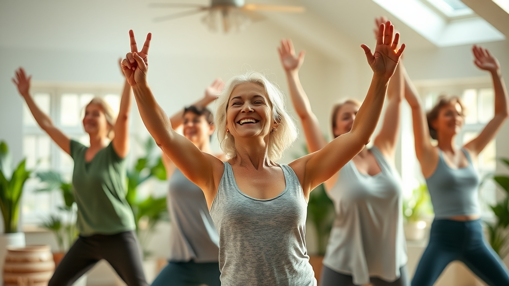 adults practicing yoga stretching plants sunlit studio mold healing healthy lifestyle