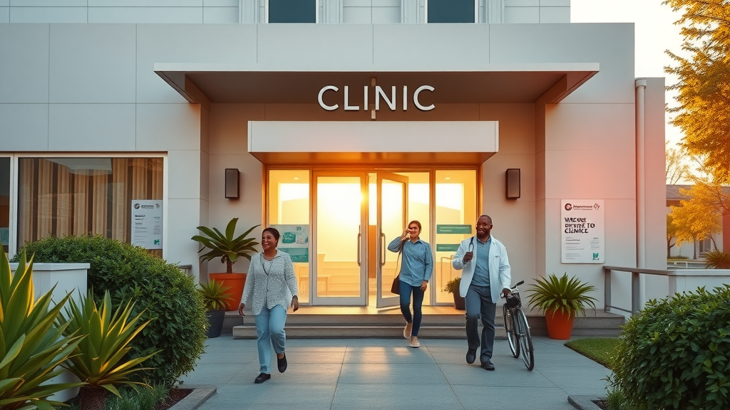 Elite Spine Care Chiropractic clinic exterior welcoming patients at sunrise